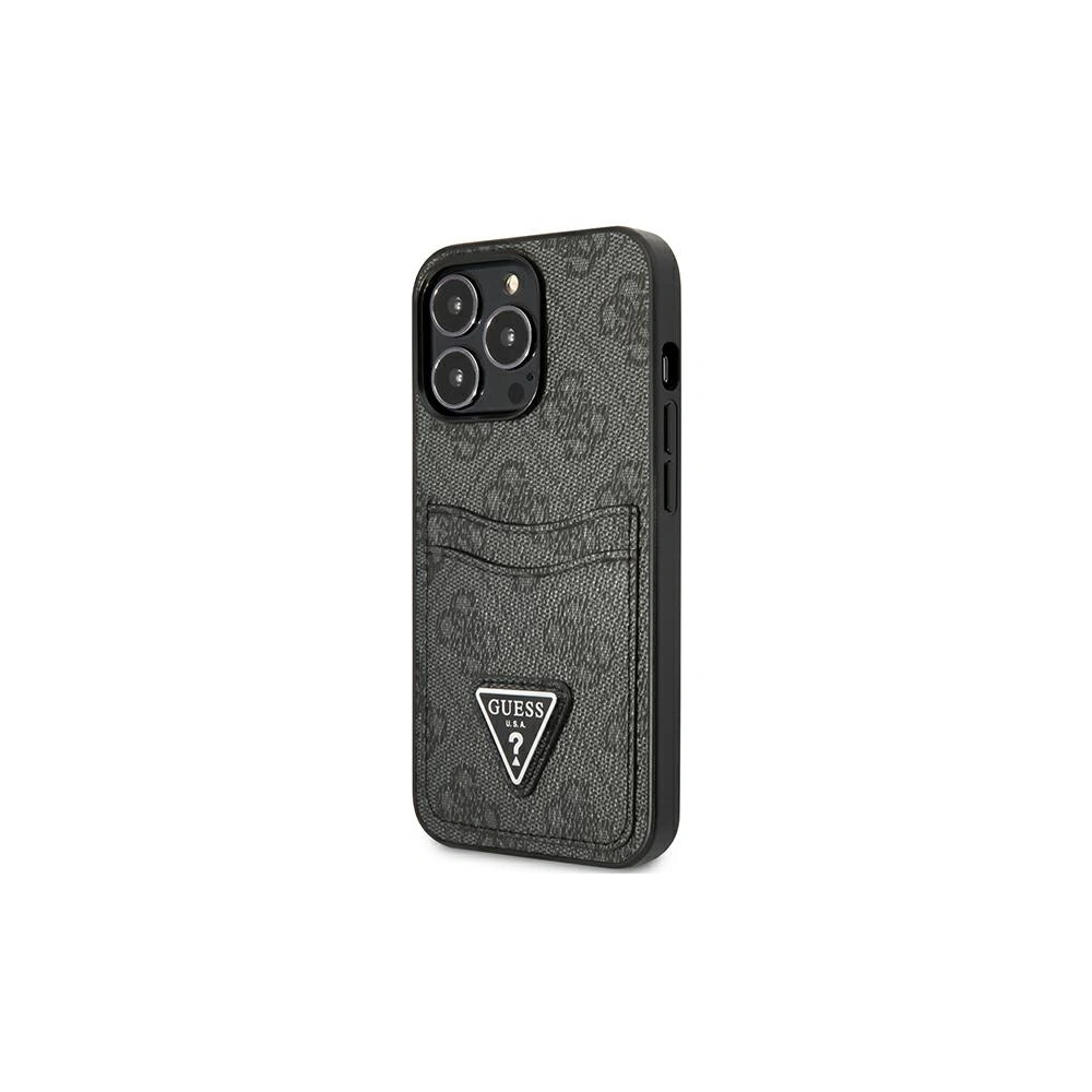 Etui Guess GUHCP13XP4TPK Apple iPhone 13 Pro Max czarny/black hardcase 4G Triangle Logo Cardslot