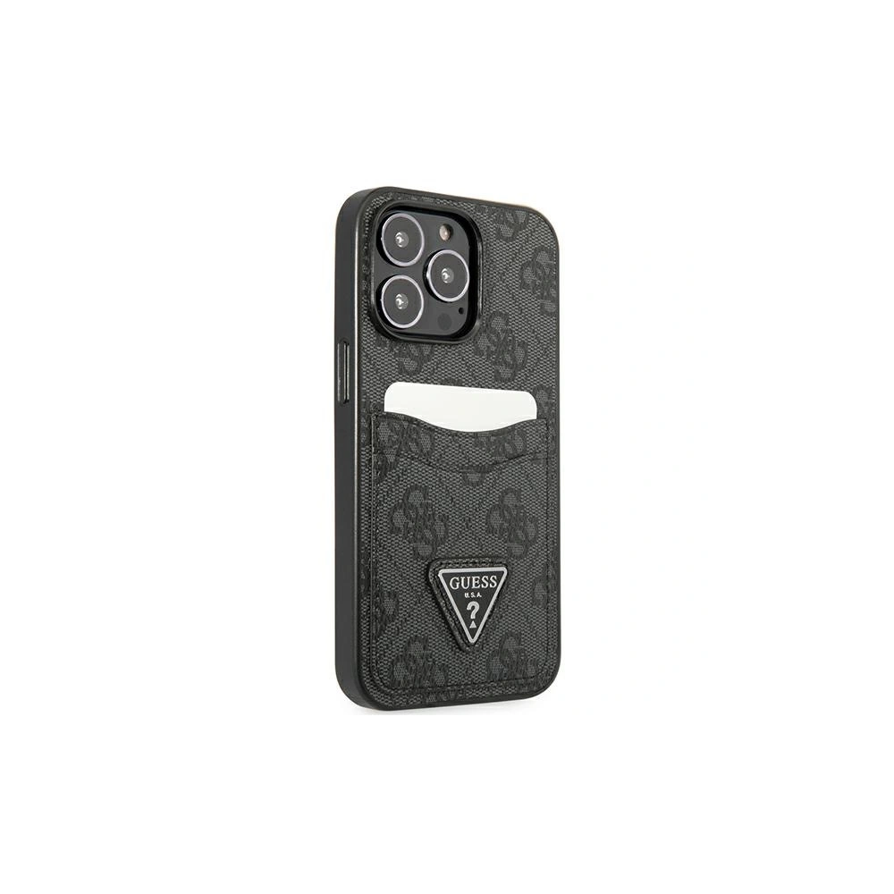 Etui Guess GUHCP13XP4TPK Apple iPhone 13 Pro Max czarny/black hardcase 4G Triangle Logo Cardslot