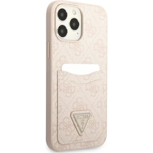 Buy Guess GUHCP13XP4TPP Apple iPhone 13 Pro Max pink hardcase 4G Triangle Logo Cardslot - GUE2219 - {ean13} - Home Screen Store Europe