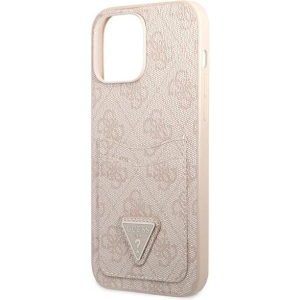 Buy Guess GUHCP13XP4TPP Apple iPhone 13 Pro Max pink hardcase 4G Triangle Logo Cardslot - GUE2219 - {ean13} - Home Screen Store Europe