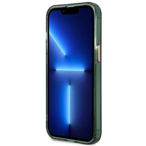 Kup Etui Guess GUHMP13LHTCMA Apple iPhone 13 Pro zöld/khaki kemény tok Arany Keret Áttetsző MagSafe - GUE2223 - {ean13} - Sklep Home Screen