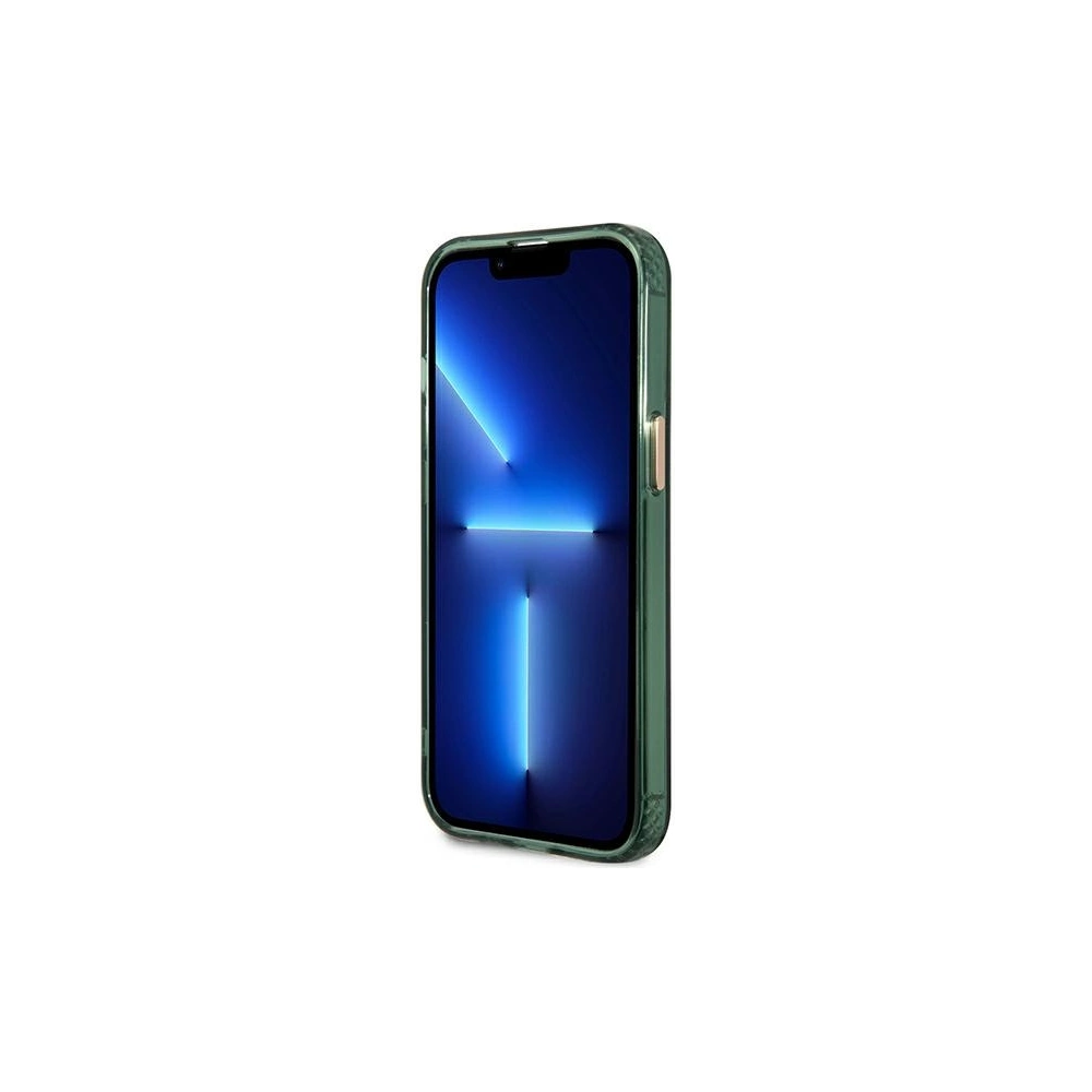 Etui Guess GUHMP13LHTCMA Apple iPhone 13 Pro zielony/khaki hard case Gold Outline Translucent MagSafe