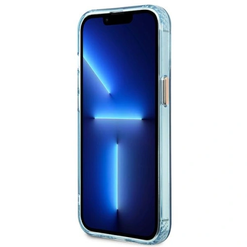 Kup Etui Guess GUHMP13LHTCMB Apple iPhone 13 Pro albastru/blue hard case Gold Outline Translucent MagSafe - GUE2224 - {ean13} - Sklep Home Screen