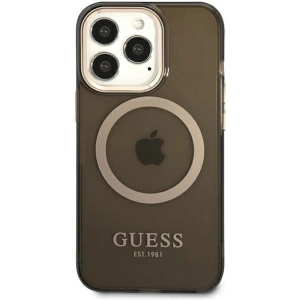 Kup Etui Guess GUHMP13LHTCMK Apple iPhone 13 Pro czarny/black hard case Gold Outline Translucent MagSafe - GUE2225 - {ean13} - Sklep Home Screen