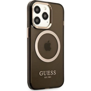 Kup Etui Guess GUHMP13LHTCMK Apple iPhone 13 Pro czarny/black hard case Gold Outline Translucent MagSafe - GUE2225 - {ean13} - Sklep Home Screen