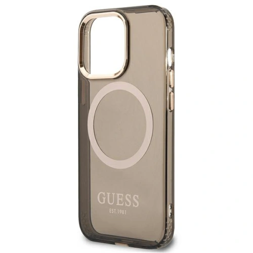 Kup Etui Guess GUHMP13LHTCMK Apple iPhone 13 Pro negru/black hard case Gold Outline Translucent MagSafe - GUE2225 - {ean13} - Sklep Home Screen