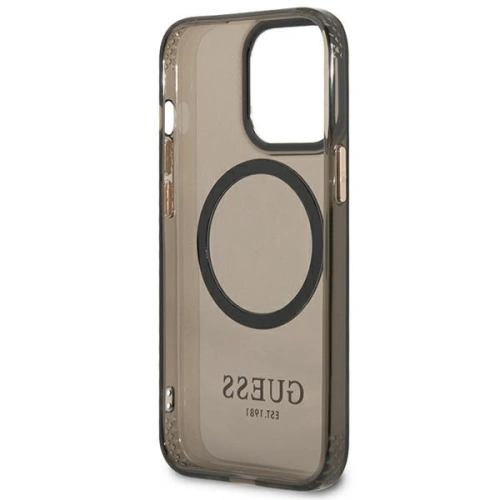 Kup Etui Guess GUHMP13LHTCMK Apple iPhone 13 Pro fekete/black kemény tok Arany Keret Áttetsző MagSafe - GUE2225 - {ean13} - Sklep Home Screen
