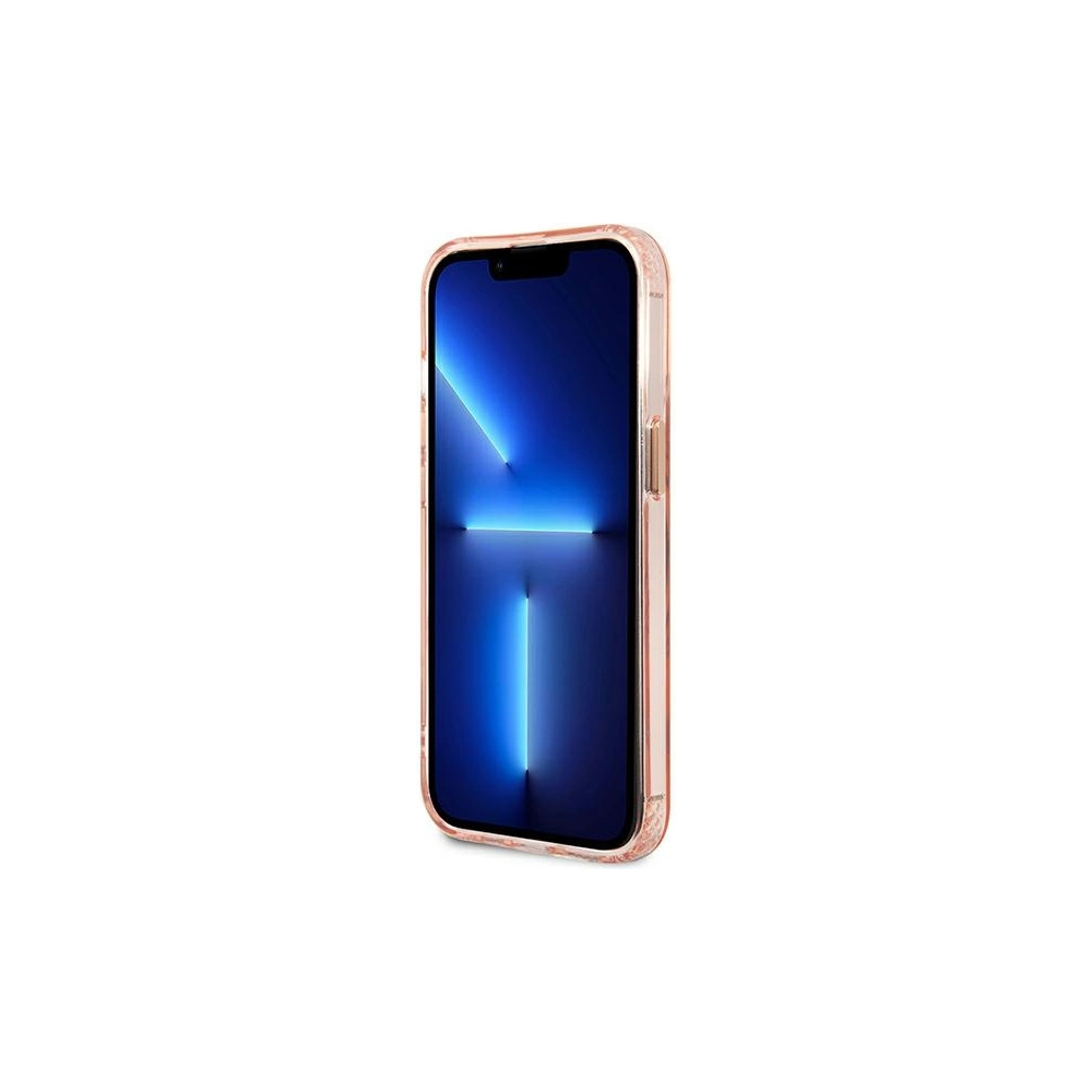Etui Guess GUHMP13LHTCMP Apple iPhone 13 Pro różowy/pink hard case Gold Outline Translucent MagSafe