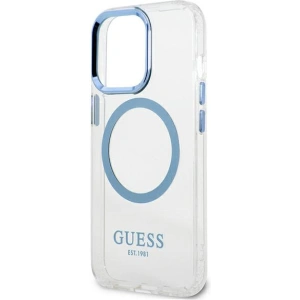 Kup Etui Guess GUHMP13LHTRMB Apple iPhone 13 Pro niebieski/blue hard case Metal Outline Magsafe - GUE2227 - {ean13} - Sklep Home Screen