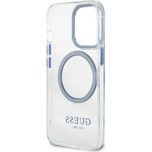 Kup Etui Guess GUHMP13LHTRMB Apple iPhone 13 Pro niebieski/blue hard case Metal Outline Magsafe - GUE2227 - {ean13} - Sklep Home Screen