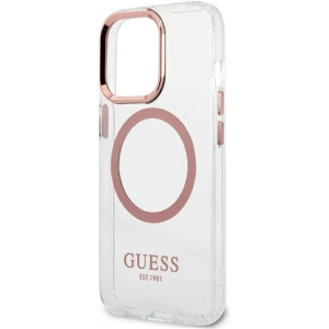 Kup Etui Guess GUHMP13LHTRMP Apple iPhone 13 Pro różowy/pink hard case Metal Outline Magsafe - GUE2228 - {ean13} - Sklep Home Screen