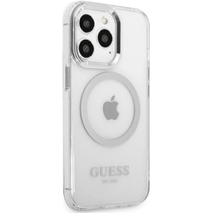 Kup Etui Guess GUHMP13LHTRMS Apple iPhone 13 Pro srebrny/silver hard case Metal Outline Magsafe - GUE2229 - {ean13} - Sklep Home Screen
