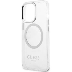 Kup Etui Guess GUHMP13LHTRMS Apple iPhone 13 Pro srebrny/silver hard case Metal Outline Magsafe - GUE2229 - {ean13} - Sklep Home Screen