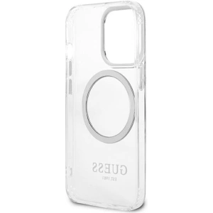 Kup Etui Guess GUHMP13LHTRMS Apple iPhone 13 Pro srebrny/silver hard case Metal Outline Magsafe - GUE2229 - {ean13} - Sklep Home Screen