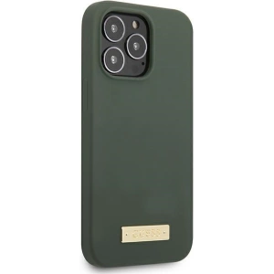 Kup Etui Guess GUHMP13LSPLA Apple iPhone 13 Pro zielony/khaki hard case Silicone Logo Plate MagSafe - GUE2230 - {ean13} - Sklep Home Screen