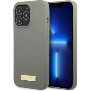 Kup Case Guess GUHMP13LSPLG Apple iPhone 13 Pro grau/grey Hartschale Silikon Logo-Platte MagSafe - GUE2231 - {ean13} - Sklep Home Screen