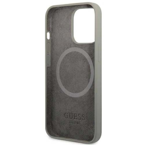 Kup Etui Guess GUHMP13LSPLG Apple iPhone 13 Pro šedý/grey tvrdý kryt silikonová deska MagSafe - GUE2231 - {ean13} - Sklep Home Screen