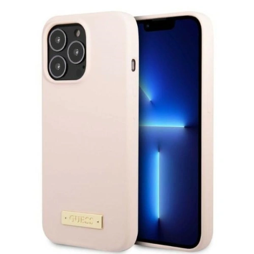 Kup Case Guess GUHMP13LSPLP Apple iPhone 13 Pro rosa/pink Hartschale Silikon Logo-Platte MagSafe - GUE2233 - {ean13} - Sklep Home Screen