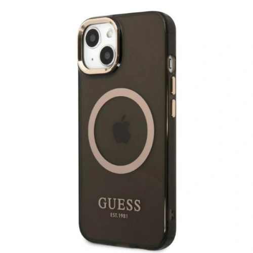 Kup Etui Guess GUHMP13MHTCMK Apple iPhone 13 negru/black hard case Gold Outline Translucent MagSafe - GUE2235 - {ean13} - Sklep Home Screen