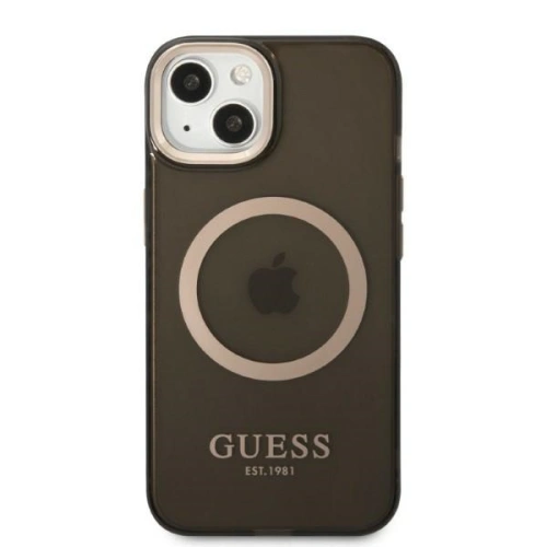 Kup Etui Guess GUHMP13MHTCMK Apple iPhone 13 negru/black hard case Gold Outline Translucent MagSafe - GUE2235 - {ean13} - Sklep Home Screen