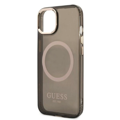 Kup Etui Guess GUHMP13MHTCMK Apple iPhone 13 negru/black hard case Gold Outline Translucent MagSafe - GUE2235 - {ean13} - Sklep Home Screen