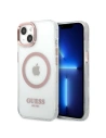 Buy Guess GUHMP13MHTRMP Apple iPhone 13 pink hard case Metal Outline Magsafe - GUE2237 - {ean13} - Home Screen Store Europe
