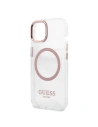 Buy Guess GUHMP13MHTRMP Apple iPhone 13 pink hard case Metal Outline Magsafe - GUE2237 - {ean13} - Home Screen Store Europe