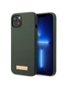 Etui Guess GUHMP13MSBPLA Apple iPhone 13 verde/khaki hard case Silicone Logo Plate MagSafe
