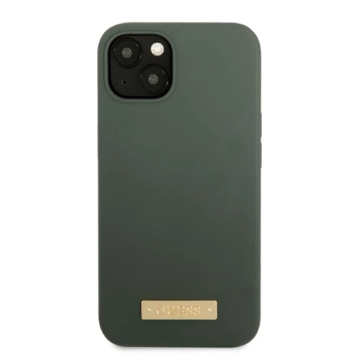 Kup Case Guess GUHMP13MSBPLA Apple iPhone 13 grün/khaki Hardcase Silikon Logo-Platte MagSafe - GUE2238 - {ean13} - Sklep Home Screen