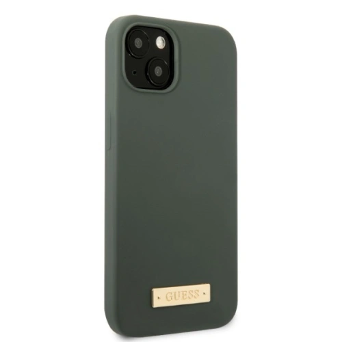 Kup Case Guess GUHMP13MSBPLA Apple iPhone 13 grün/khaki Hardcase Silikon Logo-Platte MagSafe - GUE2238 - {ean13} - Sklep Home Screen