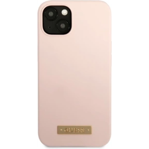 Kup Case Guess GUHMP13SSBPLP Apple iPhone 13 mini rosa/pink Hartschalen-Silikon-Logo-Platte MagSafe - GUE2242 - {ean13} - Sklep Home Screen