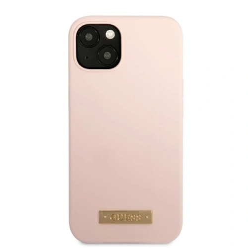 Kup Etui Guess GUHMP13SSBPLP Apple iPhone 13 mini růžový/pink hard case silikonová logo deska MagSafe - GUE2242 - {ean13} - Sklep Home Screen
