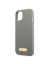 Kup Etui Guess GUHMP13SSPLG Apple iPhone 13 mini gri/grey carcasă tare Silicon Logo Plate MagSafe - GUE2243 - {ean13} - Sklep Home Screen