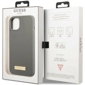Kup Case Guess GUHMP13SSPLG Apple iPhone 13 mini grau/grey Hartschale Silikon Logo Platte MagSafe - GUE2243 - {ean13} - Sklep Home Screen