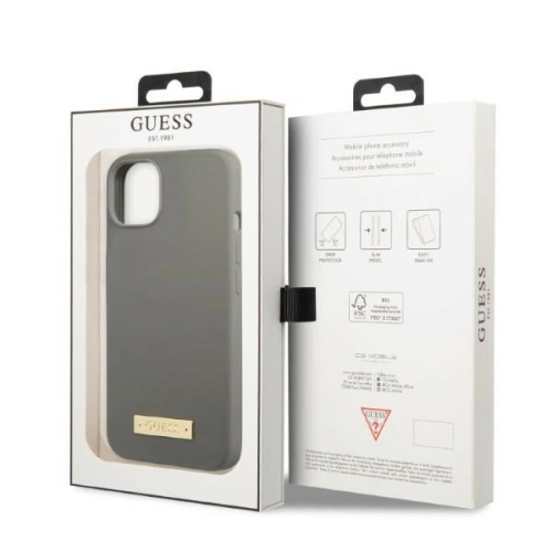 Kup Etui Guess GUHMP13SSPLG Apple iPhone 13 mini šedé/grey tvrdý kryt silikonová destička MagSafe - GUE2243 - {ean13} - Sklep Home Screen