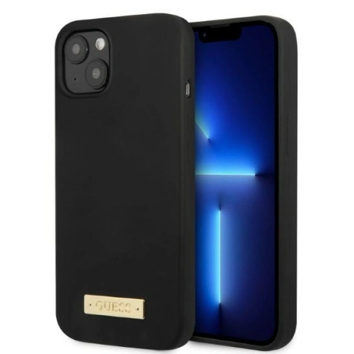 Kup Etui Guess GUHMP13SSPLK Apple iPhone 13 mini negru/black carcasă dură Silicon Placă cu Logo MagSafe - GUE2244 - {ean13} - Sklep Home Screen