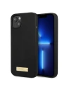 Etui Guess GUHMP13SSPLK Apple iPhone 13 mini negru/black carcasă dură Silicon Placă cu Logo MagSafe