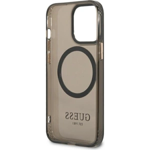 Buy Guess GUHMP13XHTCMK Apple iPhone 13 Pro Max black hard case Gold Outline Translucent MagSafe - GUE2247 - {ean13} - Home Screen Store Europe