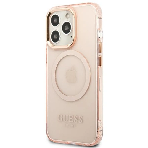 Kup Etui Guess GUHMP13XHTCMP Apple iPhone 13 Pro Max růžový/pink hard case Gold Outline Translucent MagSafe - GUE2248 - {ean13} - Sklep Home Screen