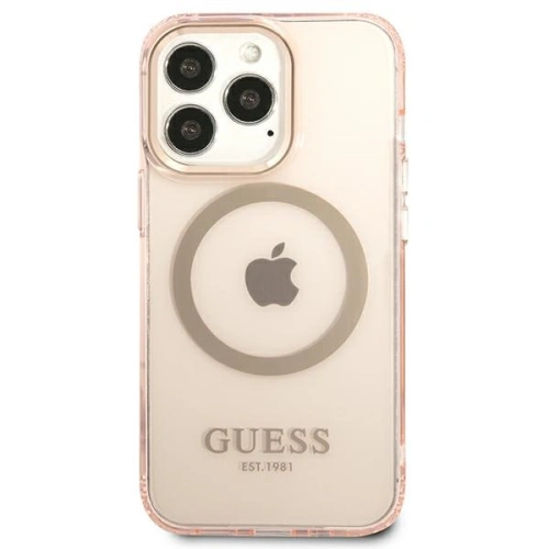 Kup Etui Guess GUHMP13XHTCMP Apple iPhone 13 Pro Max růžový/pink hard case Gold Outline Translucent MagSafe - GUE2248 - {ean13} - Sklep Home Screen