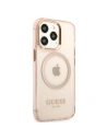 Kup Etui Guess GUHMP13XHTCMP Apple iPhone 13 Pro Max růžový/pink hard case Gold Outline Translucent MagSafe - GUE2248 - {ean13} - Sklep Home Screen