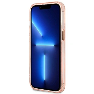 Buy Guess GUHMP13XHTCMP Apple iPhone 13 Pro Max pink hard case Gold Outline Translucent MagSafe - GUE2248 - {ean13} - Home Screen Store Europe