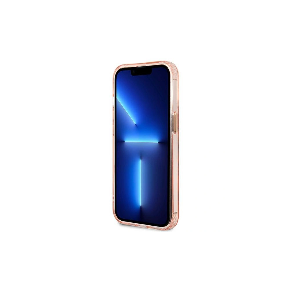 Etui Guess GUHMP13XHTCMP Apple iPhone 13 Pro Max różowy/pink hard case Gold Outline Translucent MagSafe