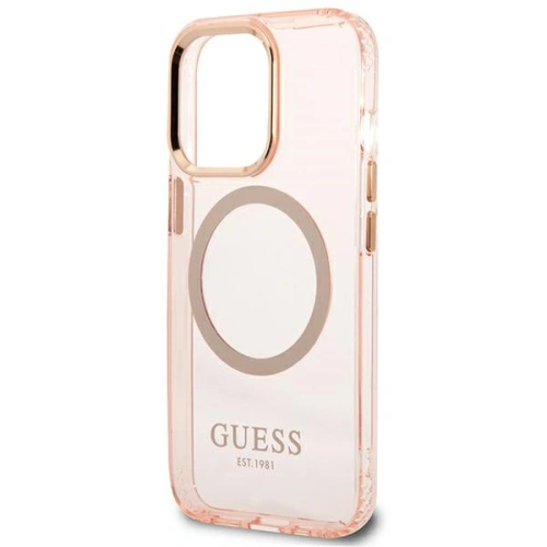 Kup Etui Guess GUHMP13XHTCMP Apple iPhone 13 Pro Max růžový/pink hard case Gold Outline Translucent MagSafe - GUE2248 - {ean13} - Sklep Home Screen