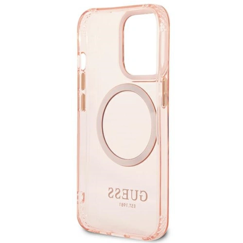 Kup Etui Guess GUHMP13XHTCMP Apple iPhone 13 Pro Max růžový/pink hard case Gold Outline Translucent MagSafe - GUE2248 - {ean13} - Sklep Home Screen