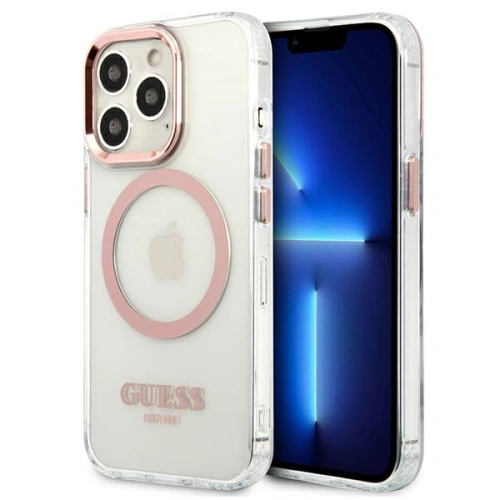 Kup Etui Guess GUHMP13XHTRMP Apple iPhone 13 Pro Max růžový/pink hard case Metal Outline Magsafe - GUE2250 - {ean13} - Sklep Home Screen