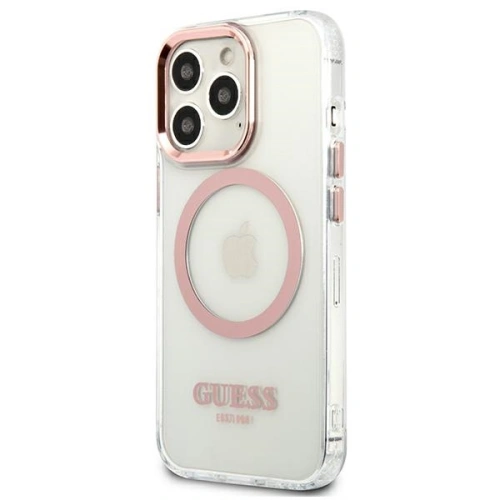Kup Etui Guess GUHMP13XHTRMP Apple iPhone 13 Pro Max růžový/pink hard case Metal Outline Magsafe - GUE2250 - {ean13} - Sklep Home Screen