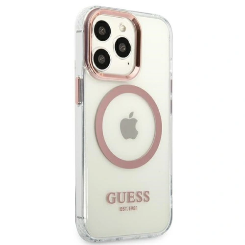 Kup Etui Guess GUHMP13XHTRMP Apple iPhone 13 Pro Max růžový/pink hard case Metal Outline Magsafe - GUE2250 - {ean13} - Sklep Home Screen