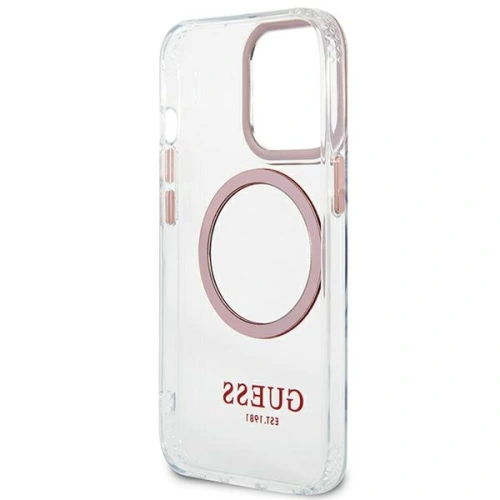 Kup Etui Guess GUHMP13XHTRMP Apple iPhone 13 Pro Max růžový/pink hard case Metal Outline Magsafe - GUE2250 - {ean13} - Sklep Home Screen