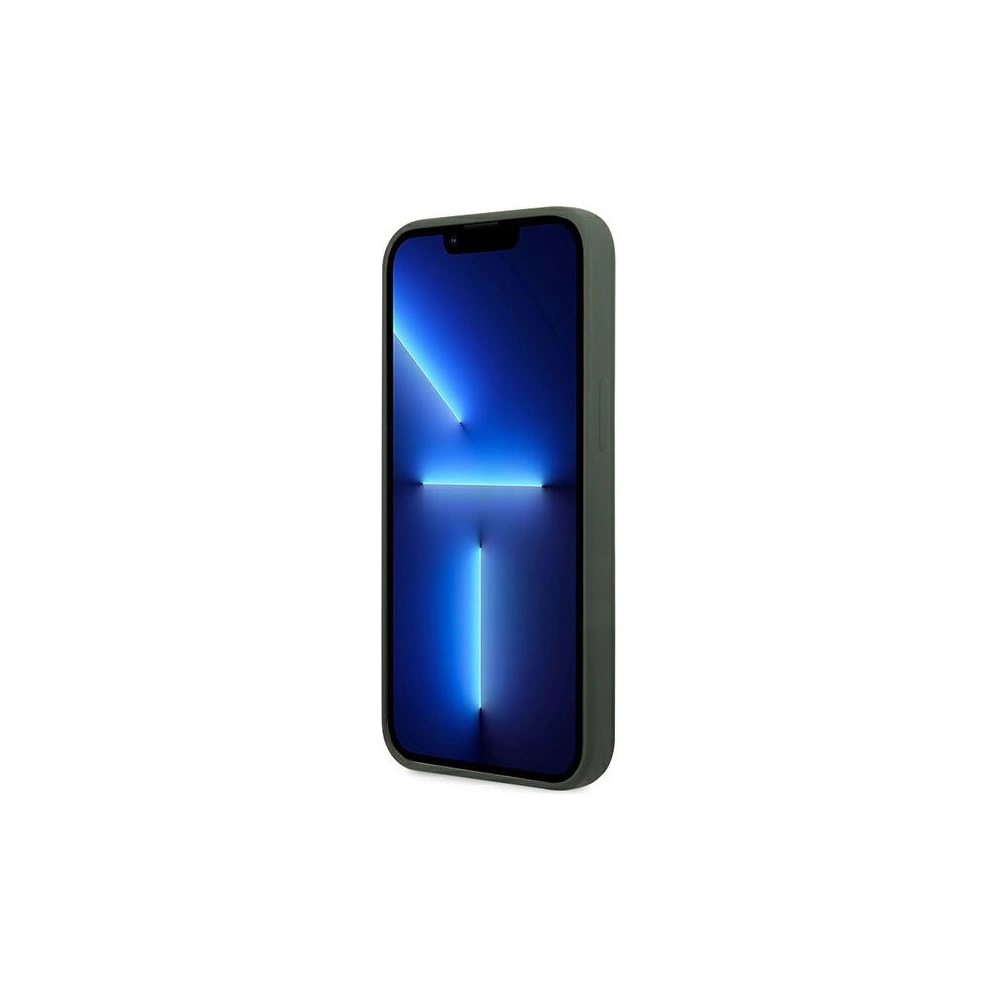 Etui Guess GUHMP13XSPLA Apple iPhone 13 Pro Max zielony/khaki hard case Silicone Logo Plate MagSafe